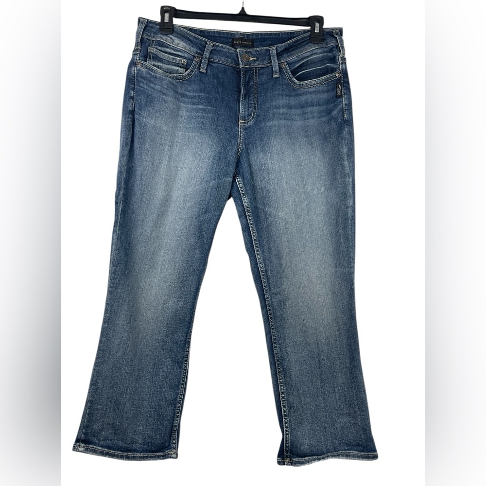 Silver Suki Capri. Size 14 GUC